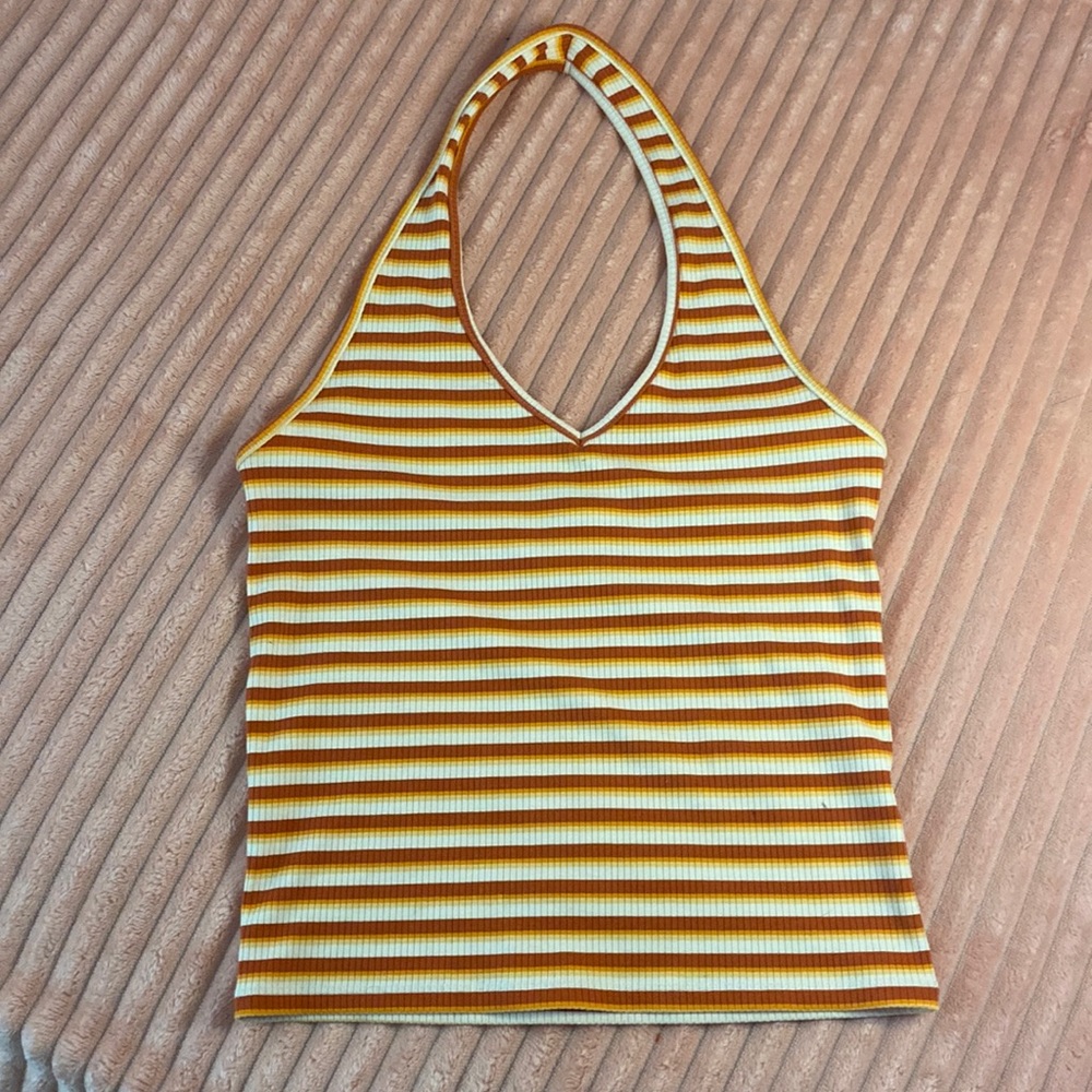 AMERICAN EAGLE striped backless women’s tank top